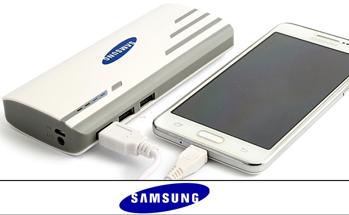Samsung Power Bank 20000mAh with 3 USB Ports and Torch